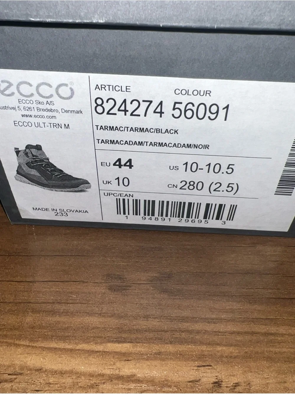 ECCO ult-trn Men's Waterproof Brown & Black Hiker Sneaker